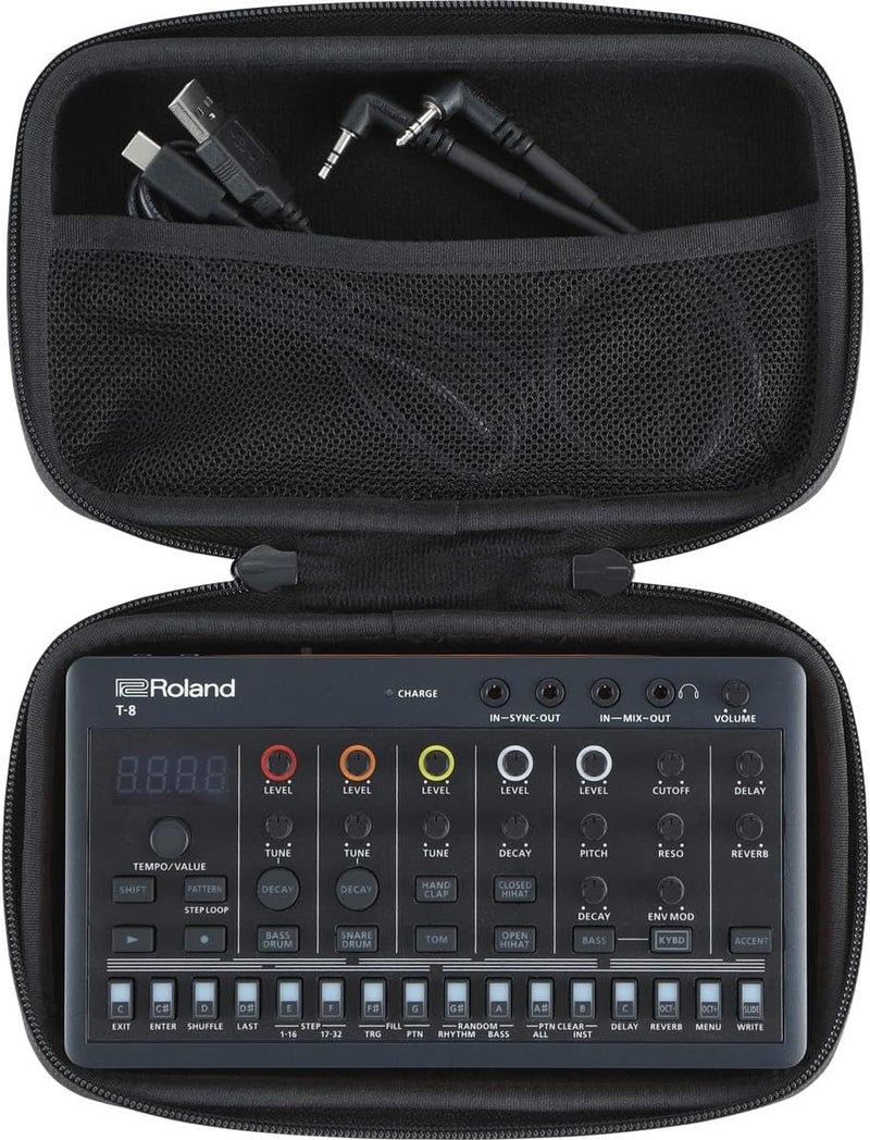 Roland حقيبة حمل مدمجة CB-RAC AIRA | حقيبة مخصصة لحماية جهاز E-4 Voice Tweaker و J-6 Chord Synth و T-8 Beat Machine | مصممة بشكل انسيابي وقوية مع جيب شبكي داخلي - Image 3